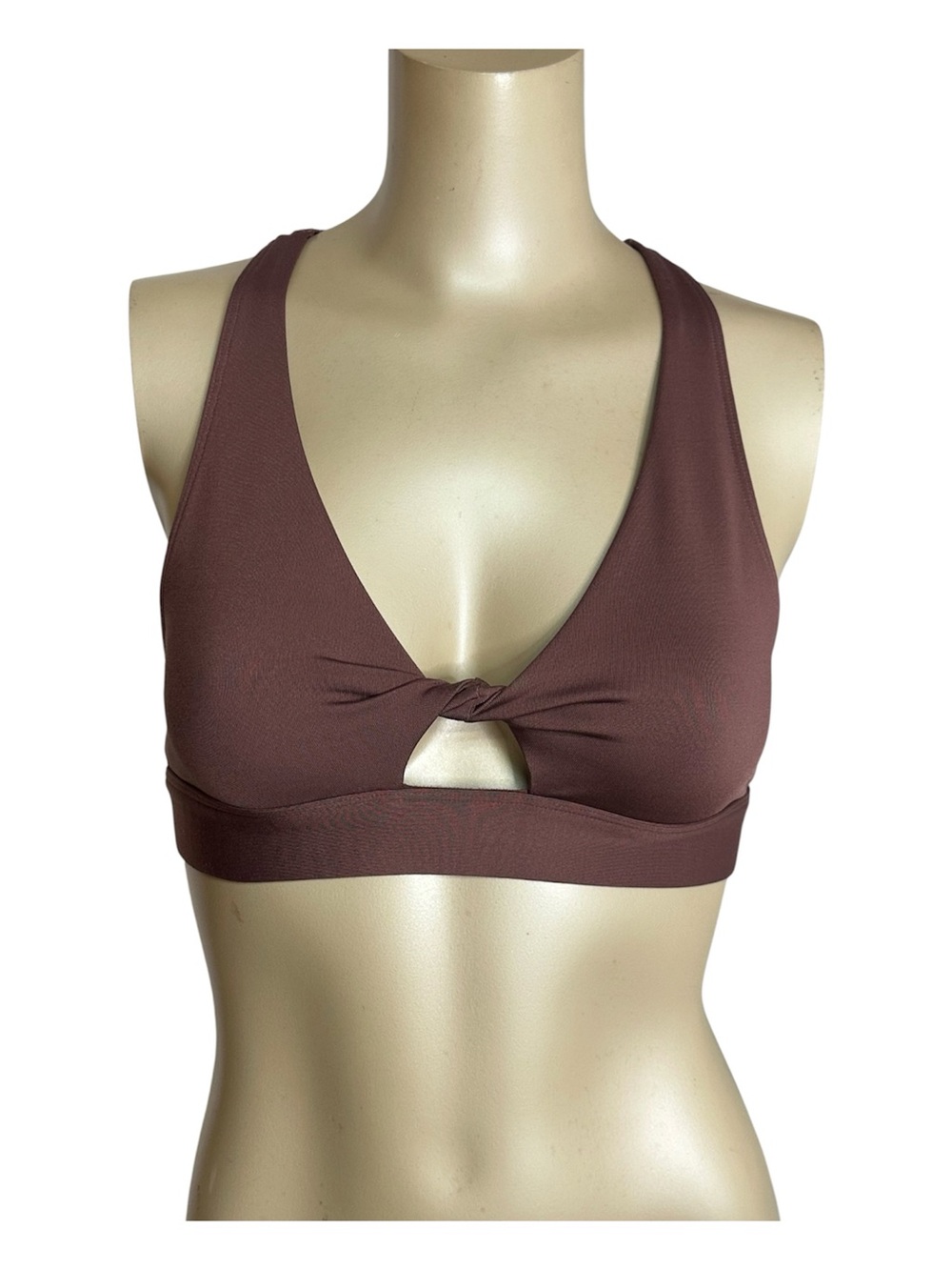 Victoria's Secret PINK Ultimate Sports Bra S Mauve Brown Racerback Cutout
